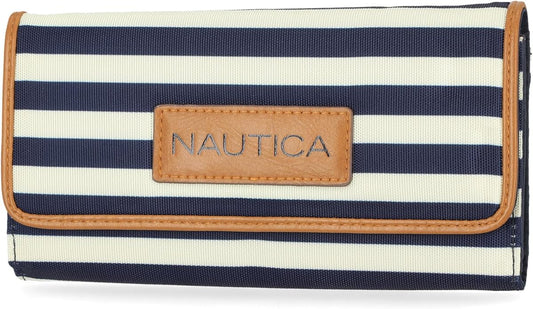 Nautica womens The Perfect Carry All Money Manager Wallet Organizer with RFID Blocking Wallet | The Perfect Carry All