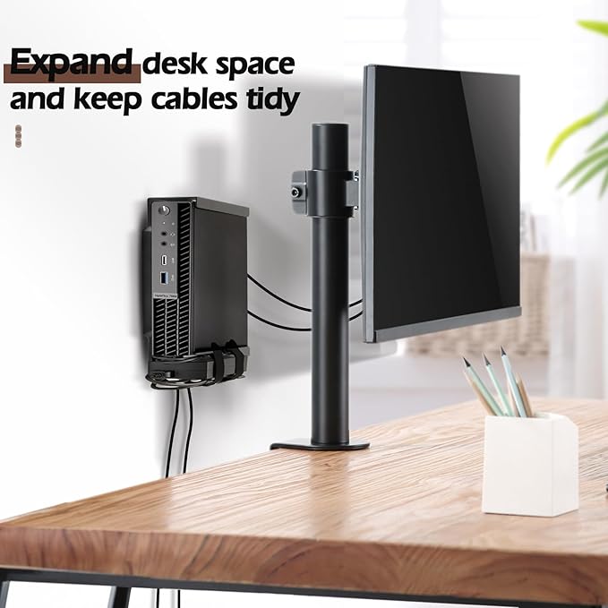 2 Pack Mini PC Mount Compatible with Dell Micro Form Factor Case Mount,VESA, Under Desk and Wall Mount Fits MFF 3040 3050 3060 5060 5070 7010 7020 7040 7050 7060 7070 7080 7090 9020 pro Micro Mount