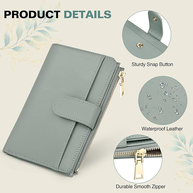 Passport Holder for Travel, Leather Passport Wallet with Airtag Slot, RFID Blocking Travel Wallet for Women Men, Passport Cover with Air Ticket Card Cash Coin Pocket, Travel Essentials Gift