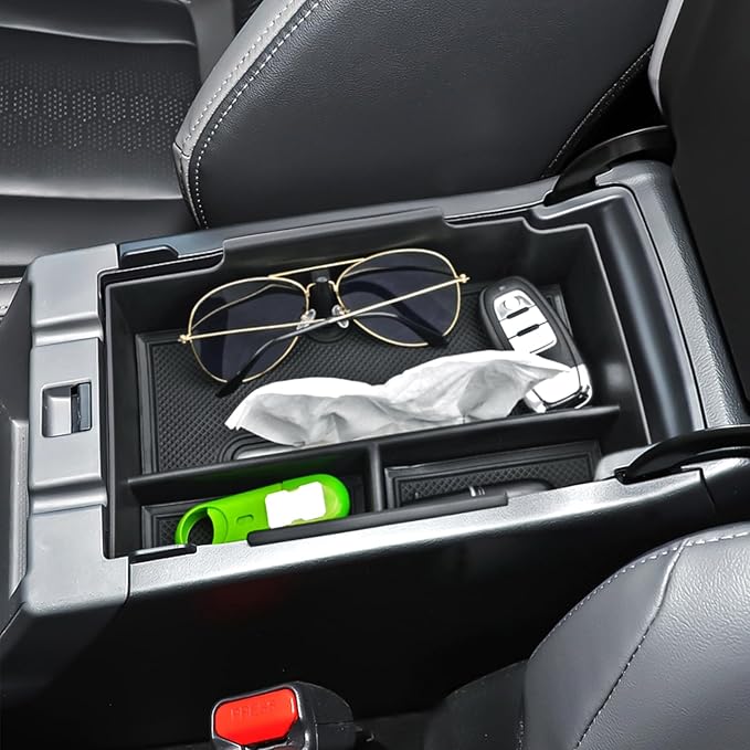 2024 2025 2026 Crosstrek Accessories Center Console Organizer for Subaru Crosstrek (Premium/Sport/Limited/Wilderness),2025 Crosstrek&Impreza Console Tray Insert Organizer with Tissue Box Holder