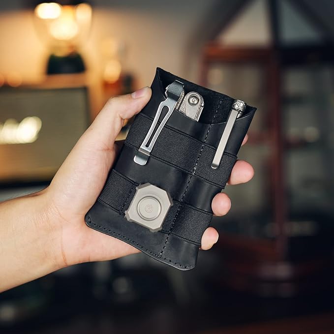 VIPERADE PL5 EDC Organizer Pouch, Slim EDC Pouch with DIY Patch Area for Daily Carry