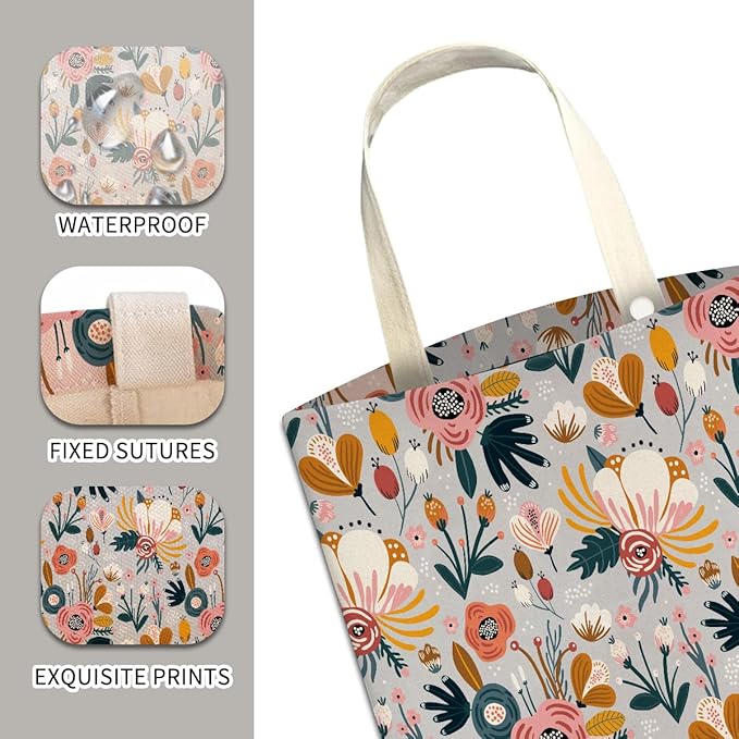 Car Trash Can, Cute Car Trash Bag, Hanging Car Organizer and Storage Bag, Trash Bin for Car Accessories, Vehicle, Travelling, Camping Cute Blue Flowers