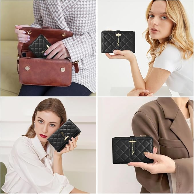 Passport Holder for Travel,Leather Passport Wallet,Travel Document Organizer with AirTag Slot,RFID Blocking With Credit Cards Case,Zippered Coins Pocket and Cash Slot for Women Men