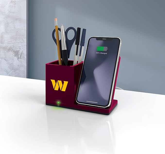 SOAR NFL Unisex Wireless Charging Stand and Desktop Organizer