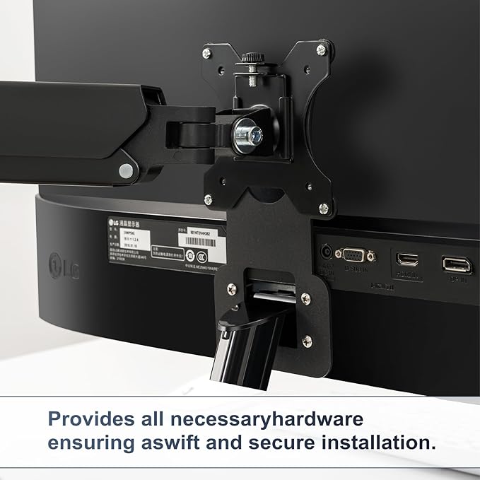 Wall Mount VESA Adapter Bracket Compatible with LG 24MP58VQ, 24MP58VQ-P, 24MP59G, 24MP59G-P, 24MP60VQ, 27MP58VQ, 27MP58VQ-P 75 * 75mm 100 * 100mm