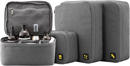 LEVEL8 4 Set Packing Cubes Travel Luggage Packing Organizers