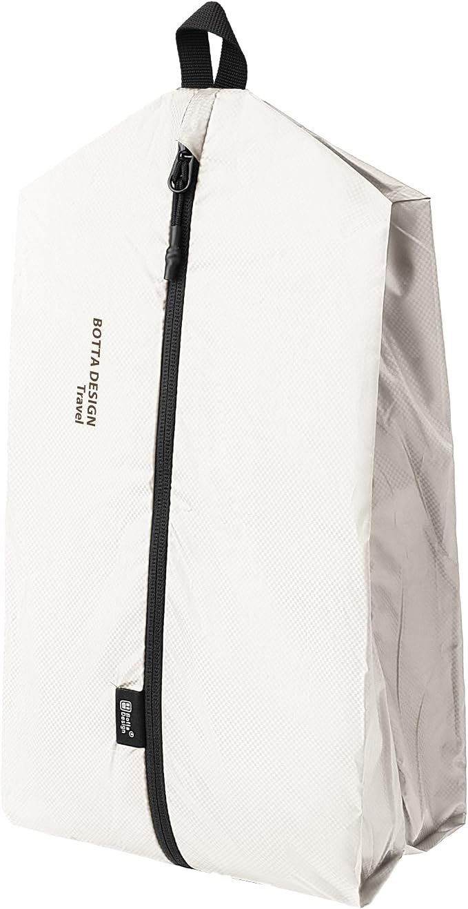 Veki Shoe Bag for Travel, Smell Proof Cleat Bag, Gym Soccer Golf Sneaker Storage, Lightweight Reusable Organizer for Packing in Suitcase, Portable Trip Essentials for Men Women Gifts (Beige)