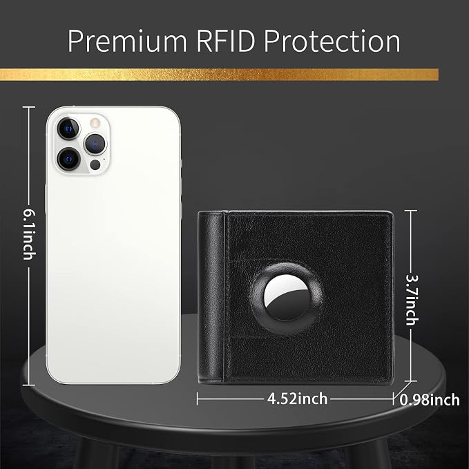 FALAN MULE Wallet for Men Genuine Leather RFID Blocking Credit Card Holder for Men
