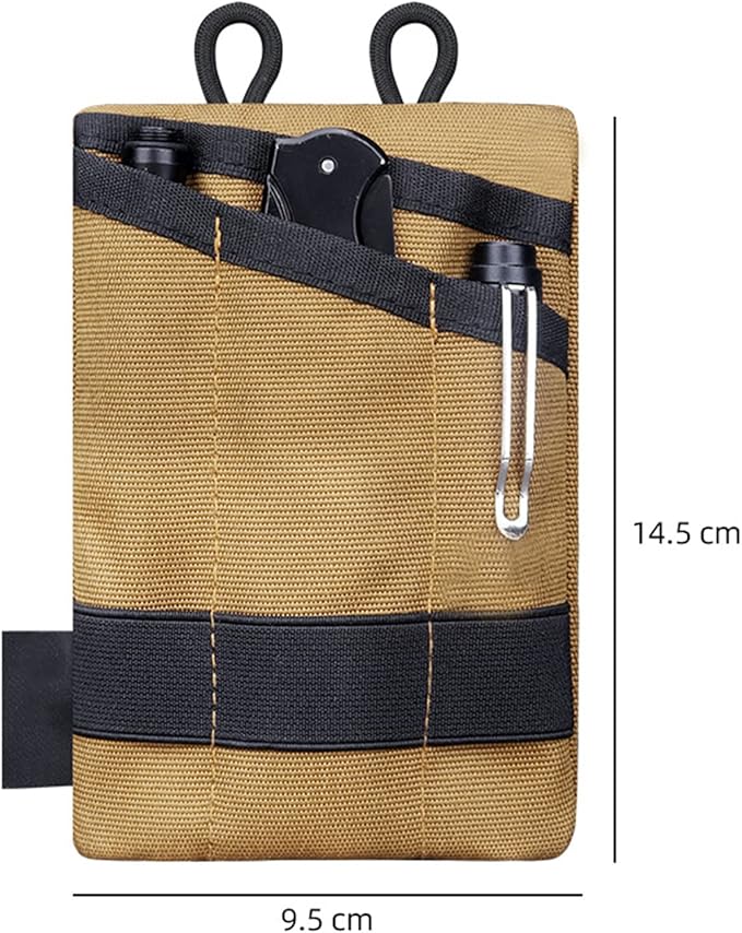 Topyond Pocket Organizer Tool for Men,Mini Wallet Key Pen Organizer,EDC Pocket Organizer, Knife Case, EDC Pouch, Flashlight Storage Pack