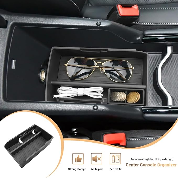 Tiguan 2026 Tray 2026 Tiguan Center Console Tray Armrest Tray for 2025 2026 VW Tiguan Center Console Organizer Middle Console Storage Insert Tray Arm Rest Organizer Tiguan 2026 Accessories Black