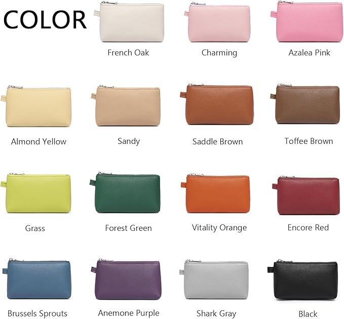 PU Leather Makeup Simple and Convenient Handbag Small Exquisite Storage Bag (Pu/Saddle Brown)