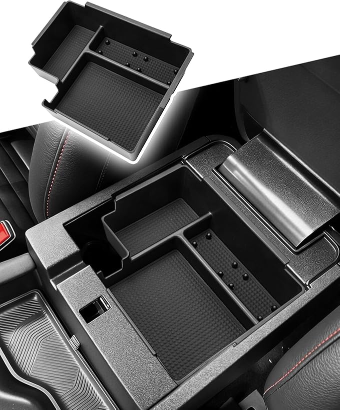 CDEFG for 2025 2026 Ford Explorer Center Console Organizer Tray - Armrest Storage Middle Insert - 2025 2026 Explorer (Active, ST-Line, Platinum and ST) Interior Accessories
