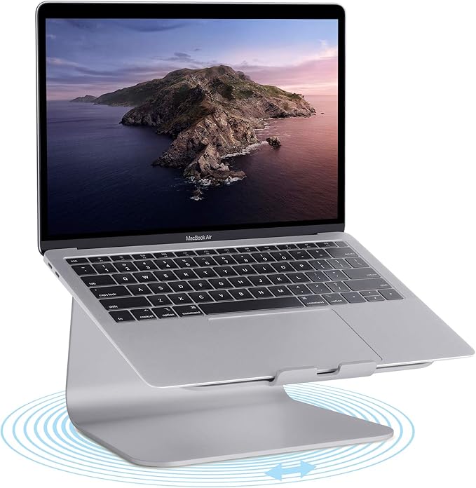 Rain Design mStand360 Laptop Stand with Swivel Base, Space Gray (10074)