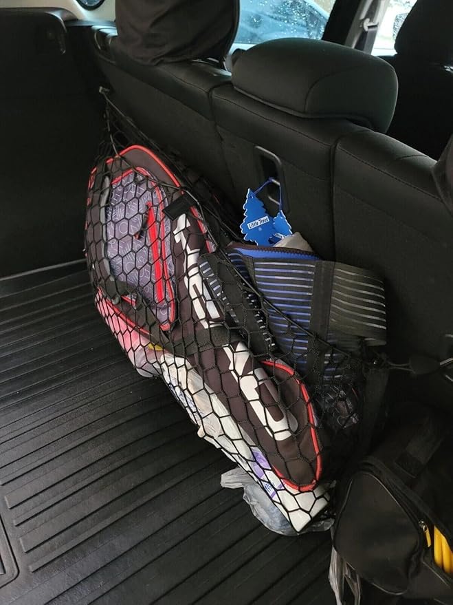 Rear Trunk Seats Organizer Cargo Net for Mazda CX-5 2013–2026 – Envelope Style Cargo Net for SUV – Premium Mesh Car Trunk Organizer Vehicle Carrier Storage – Compatible with Mazda CX-5
