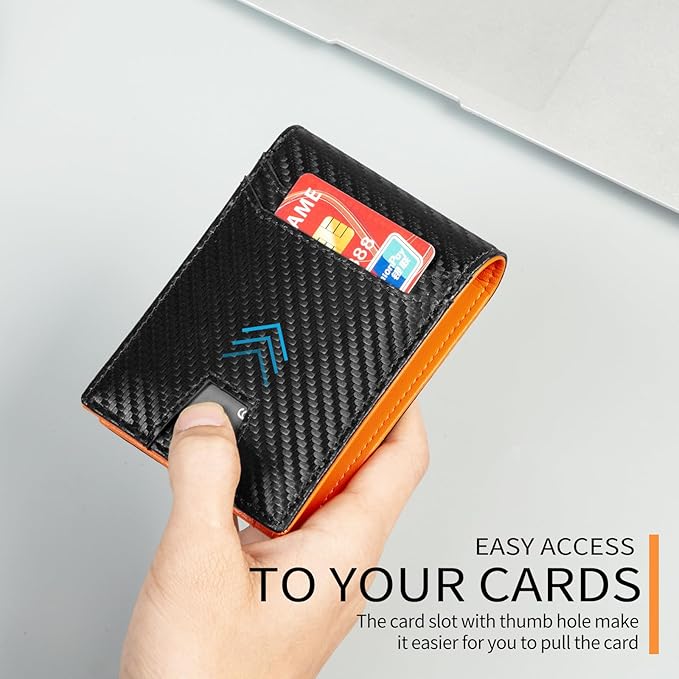 SENDEFN Wallet for Men RFID Blocking Bifold Leather Credit Card Holder