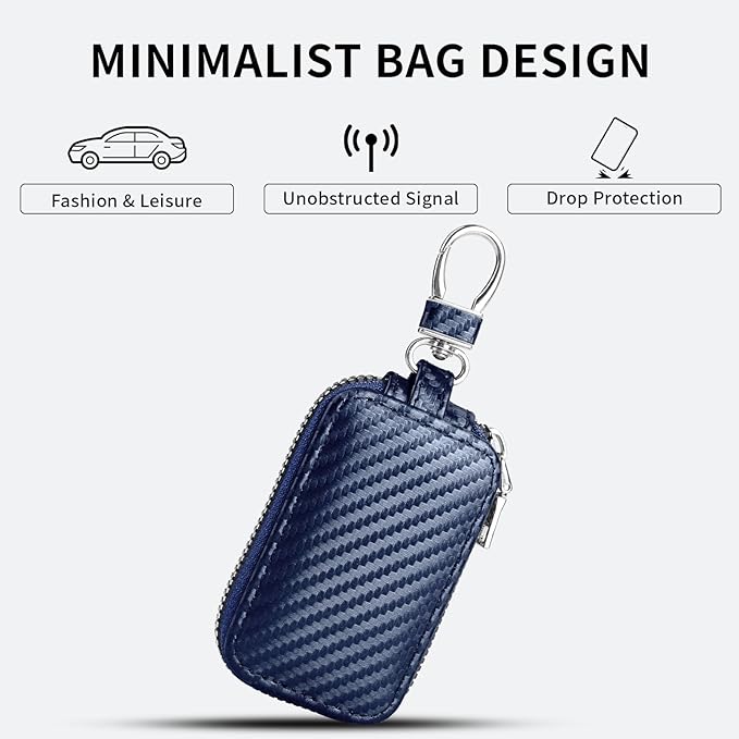 vvag Premium Car Key Fob Case Genuine Leather Car Smart Key fob Holder Car Remote Keychain Bag Universal