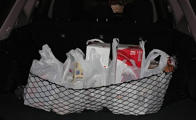 Trunk Organizer Cargo Net for Nissan Murano 2003-2014 – Envelope Style Cargo Net for SUV-Premium Mesh Elastic Car Trunk Organizer Vehicle Carrier Storage - Compatible with Murano
