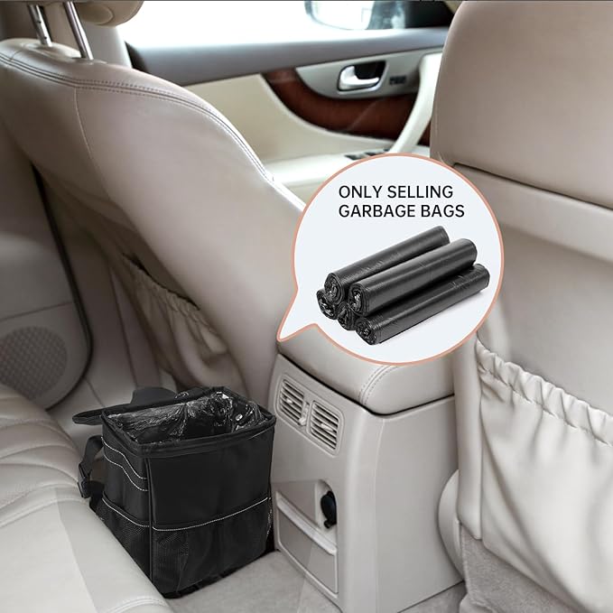 Car Trash Can Bags (5-Pack) total 75 bags- For Car
