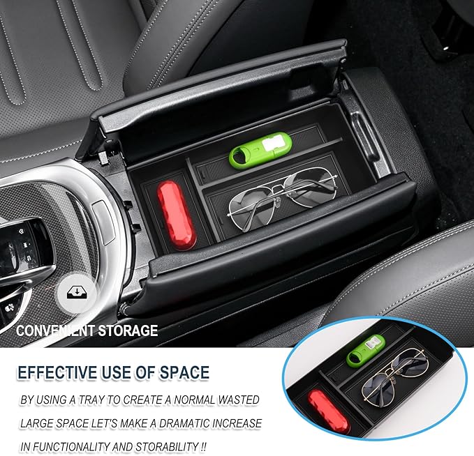 Ruiya G-Class G550/G 580/G350/G63 AMG/W463/W464 Center Console Organizer for Mercedes G Wagon Accessories Middle Console Organizer Compatible with 2019-2022 2023 2024 2025 2026 Benz G-Wagon