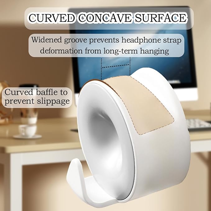 Magnetic Headphone Holder,Headset Hook, Magnetic Headphone Hook, Compatible with AirPod Max and All Computer/Gaming headsets