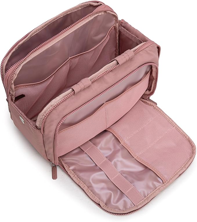 Montana West Travel Toiletry Bag for Women, Large Capacity Makeup Organizer, Lightweight Puffy Cosmetic Bag with Waterproof Lining, Front & Back Zipper Pockets, Travel Essentials Bag