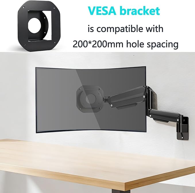 Odyssey Ark 55 VESA Adapter compatible with Samsung 55" Odyssey Ark 2nd Gen LS55CG970NNXGO LS55BG970NNXGO Curved Monitor, 200*200mm VESA Mount