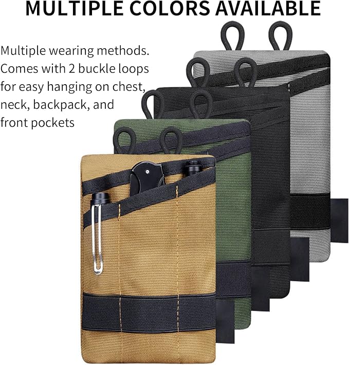 EDC Storage Pouch, Anti-Lost Outdoor Tactical EDC Kit Multi-Function EDC Tool Pouch