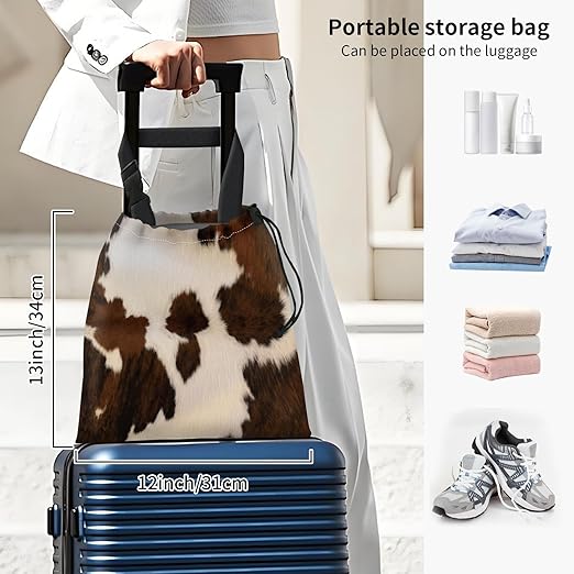 Car Trash Bag Large Hanging Can for Back of Seat, Cute Waterproof Car Garbage Bag for Vehicle, Travelling, Outdoor Cute Brown Cowhide