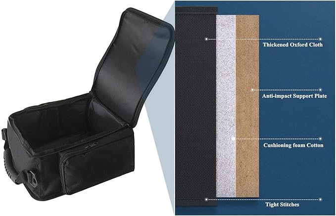 YOCTM Under Seat Organizer for 2007-2025 Jeep Wrangler JK JL JLU 4XE Sports Rubicon Gladiator JT Backseat Rear Under Seat Storage Bags Black Portable Storage Tool Kits Pocket…