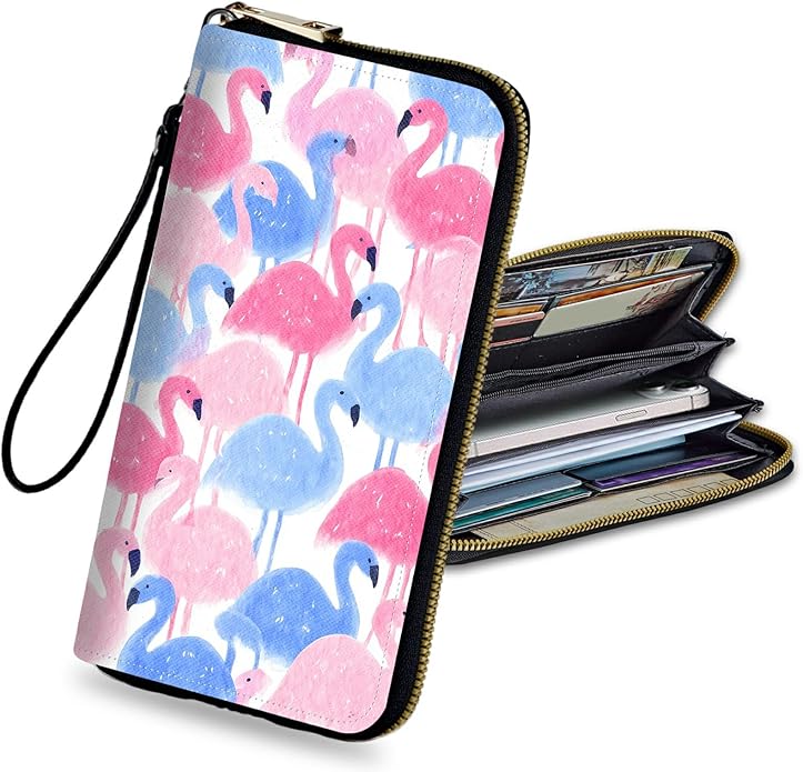 Wristlet Wallet for Women, RFID Blocking Phone Wallet, Large Capacity Zip Around Clutch, Fits iPhone 15 Pro Max, Travel Organizer Purse