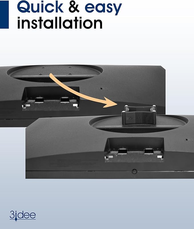 3IDEE Universal VESA Spacer Compatible with Many Samsung, HP, MSI Monitors (Samsung Odyssey G95C & More) - 30mm Distance - Monitor Mount Adapter (100x100mm)