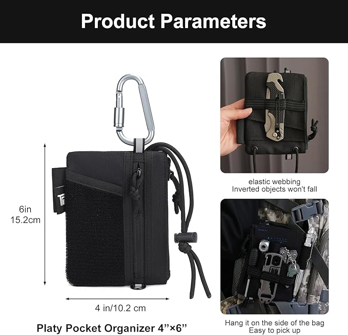 Multipurpose Zipper Pouch with Adjustable Strap - Compact Organizer for Daily Use, Travel, Office & School Supplies