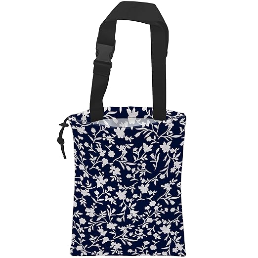Car Trash Bag Trendy Floral Car Garbage Bag Hanging Car Trash Can for Back Seat with Drawstring
