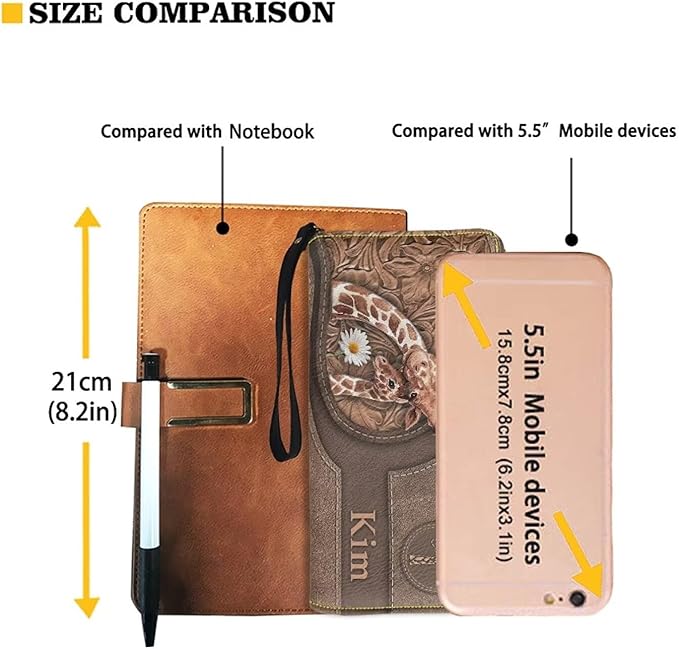 Bulopur PU Leather Wallet for Women Custom Name Small Wallet Purse Giraffe Wristlet Wallets Waterproof Rifd Blocking Cash ID Card Holder Clutch Purses for Shopping Travel Personalized Gifts for Sister