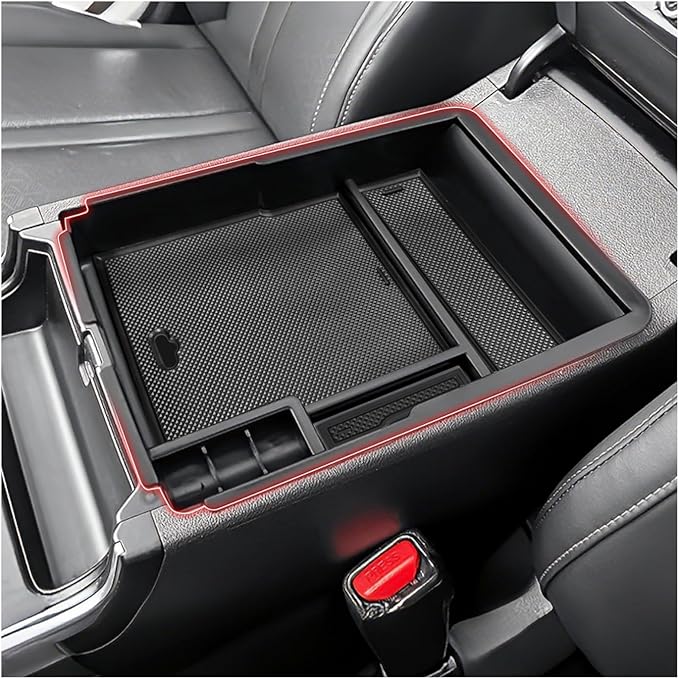 Autorder Center Console Organizer for Kia Sorento 2021-2026 Accessories Armrest Storage Box Secondary Insert Tray with 2 Color Mats