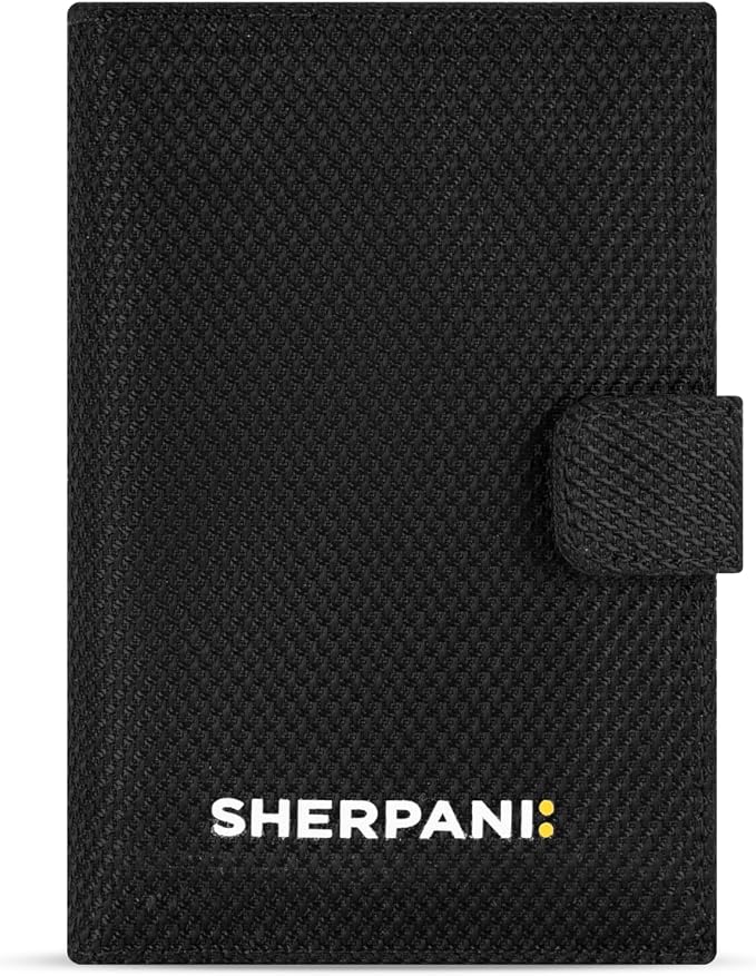 Sherpani Vienna, RFID Blocking Passport Holder, Travel Passport Cover Wallet, Travel Documents Organizer Protector, Travel Gift (Carbon)