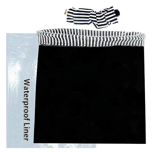 Car Trash Bag Hanging Front Seat Back Seat Headrest Console - Car Trash Bin with Reusable Waterproof Liner and Disposable Bags - Car Waste Basket (Mini Black Clip-On)