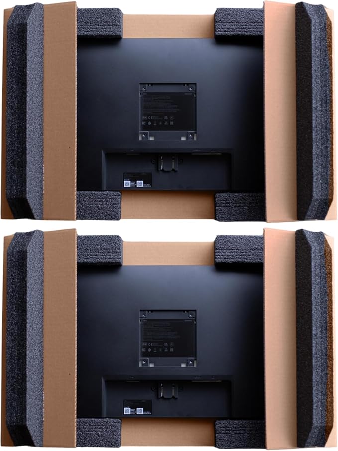 Universal 23" - 27" Dual Monitor and Laptop Shipping Box, Secure and Protective All-In-One Computer Monitor and Laptop Shipping Box, EPE USA theBOXlarger
