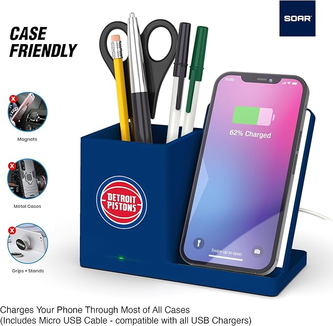 ?ŽSOAR Wireless Charger and Desktop Organizer