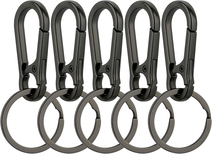 Wikavanli Metal Keychains Keyring Key Chain Ring Clip Holder Organizer for Home Car Keys Key Finder Women Men
