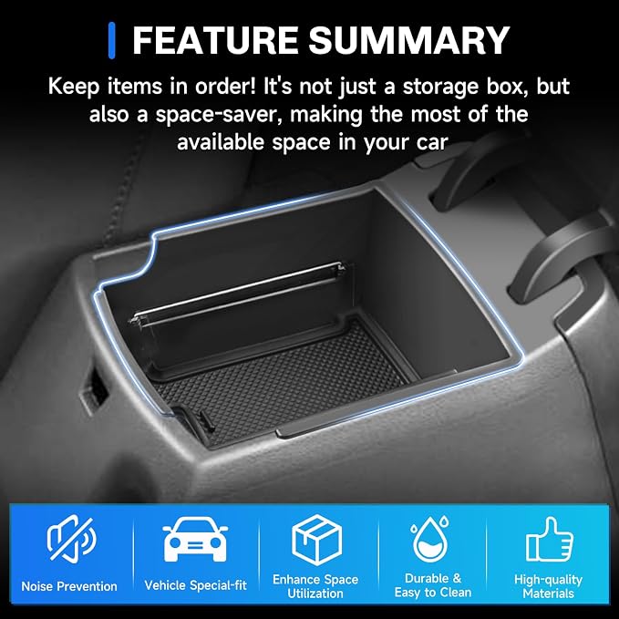 SXCY for 2025 2026 Hyundai Venue Center Console Organizer for 2020-2024 2025 2026 Hyundai Venue Accessories for 2025 2026 Hyundai Venue Console Organizer Armrest Console Tray