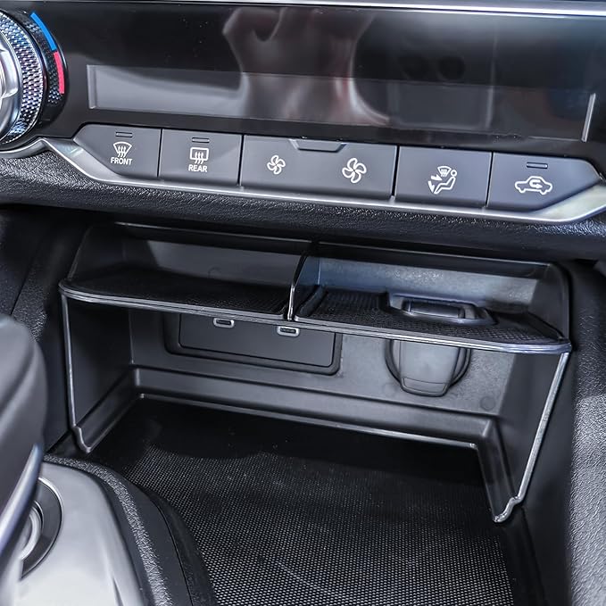 TACOBRO Center Console Tray Compatible with Nissan Sentra 2020 2021 2022 2023 2024 2025 Accessories Armrest Box Insert Organizer Secondary Storage Compartment ABS Material