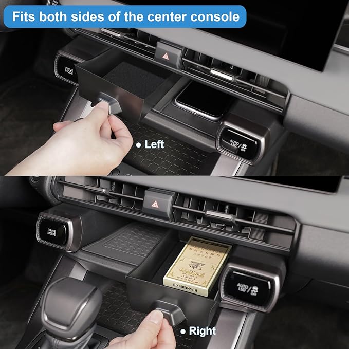 (2Pack) 2026 RAV4 Console Organizer & Wireless Pad, for Toyota RAV4 (LE/SE/XLE Premium/Woodland/XSE/Limited), Durable & Non-slip Console Tray Insert 2026 RAV4 Accessories