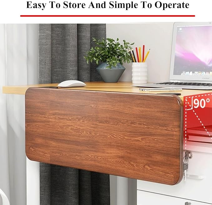 Ergonomics Desk Extender Tray Wooden Desk Extender, Large Size Foldable Keyboard Drawer Tray Can Be Used As Armrests Shelves Desktop Extensions for Home and Office(70 * 20cm)