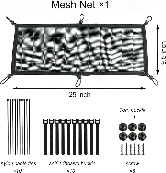 Under Desk Cable Cord Management Net Kit, Privacy Mesh Large Flexible Cable Duct Flexible Under Desk Wire Net, Cable Tray Mesh Organizer for Most Table Hiding Cables Office （6 Fixed Ports）