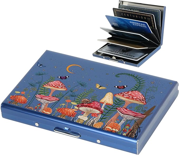 BONSYL® Credit Card Holder, RFID Blocking Slim Metal Credit Card Wallet, with Card Slots, for Women and Men. | RFID Blocking, Slim, 6 Card Slots