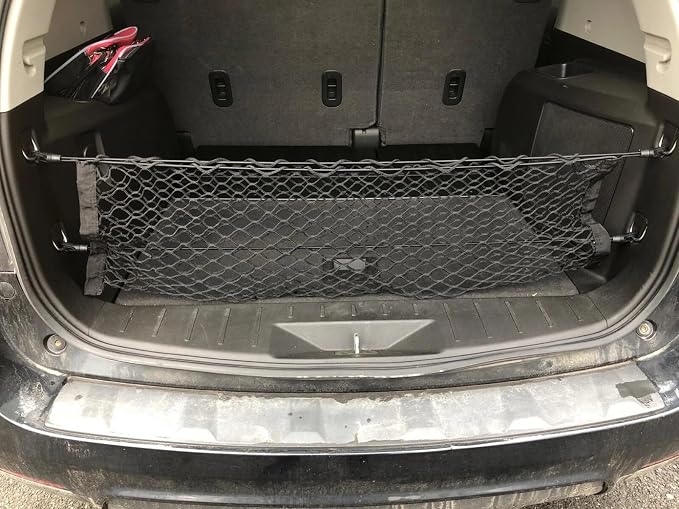 Trunk Organizer Cargo Net for Chevrolet Traverse 2018–2026 – Envelope Style Cargo Net for SUV – Premium Mesh Car Trunk Organizer Vehicle Carrier Storage – Compatible with Chevy Traverse