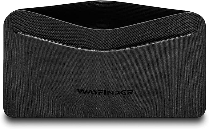 WAYFINDER - Flux - Minimalist Slim Front Pocket Card Holder Wallet For Men - Black