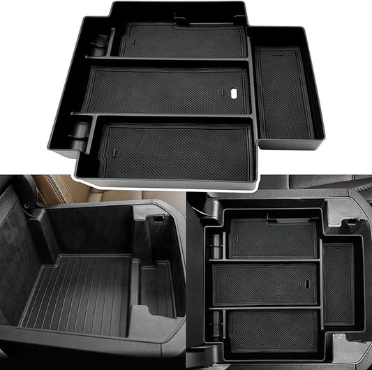 JOJOMARK Center Console Organizer Accessories fits for 2021-2024 GMC Yukon Chevy Tahoe Suburban（ Only Fit for Power Sliding Console）（not for 2025 Models）