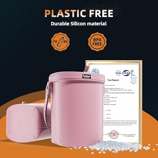 2 Gallon Silicon Car Trash Can with Lid - 100% Leak-Proof Trash Bin, Waterproof Garbage Can, Gifts for Men and Women